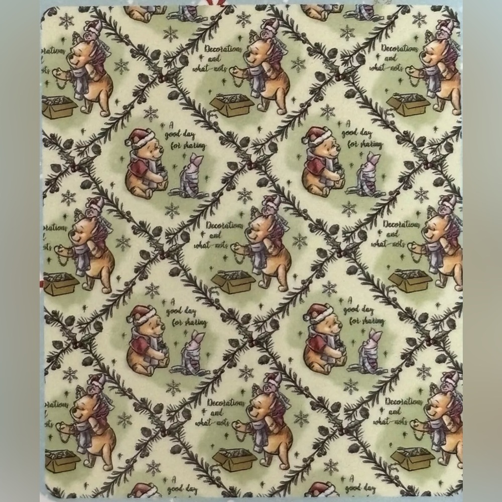 RARE NEW Winnie The Pooh & Friends Christmas Cloud Throw Blanket 60”x70” Disney